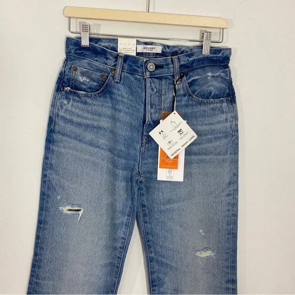 Moussy‎ Vintage 25 NWT Colemont Straight Rigid Button Fly Jeans